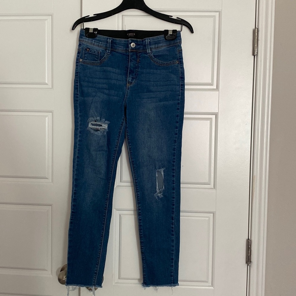 Distressed jeans!